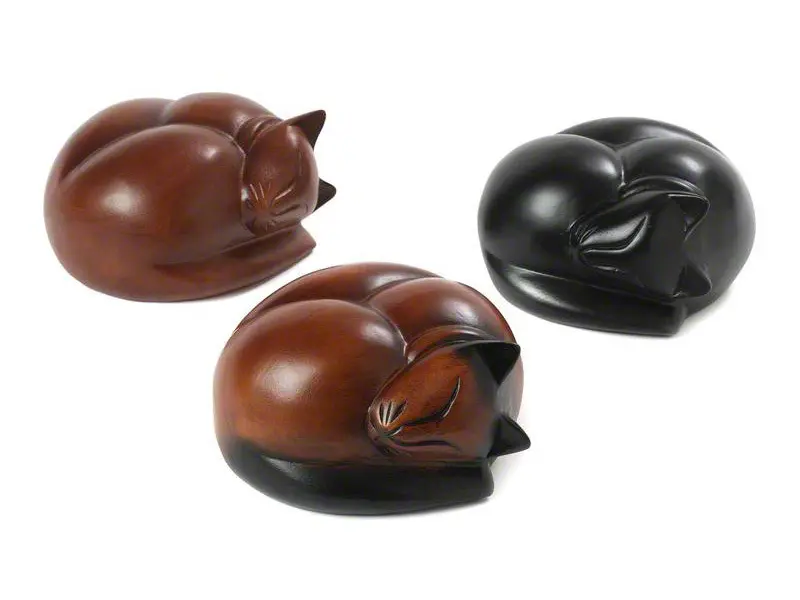 Sleeping Cat Urn